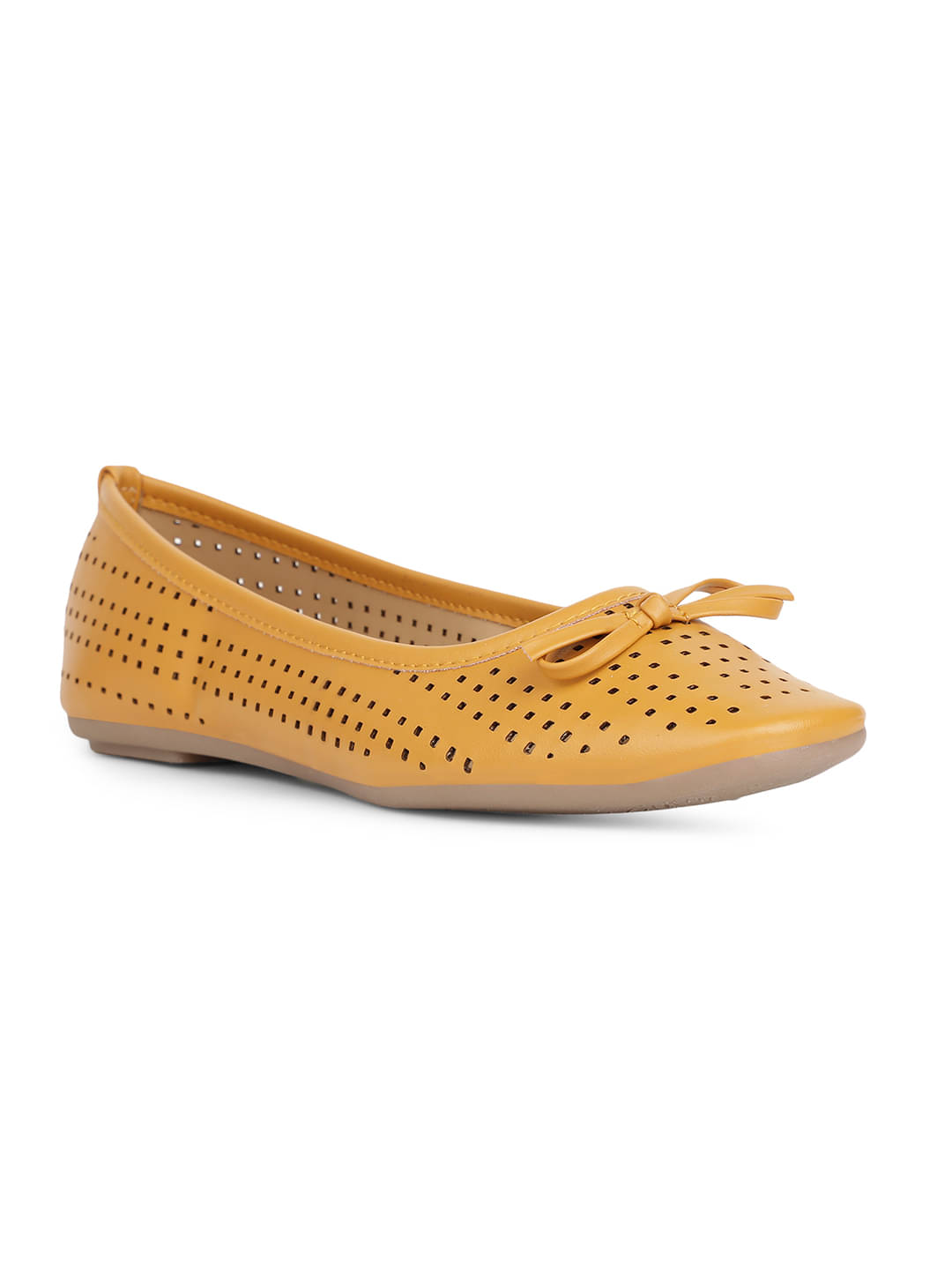    			Bata Yellow Women's Casual Ballerinas