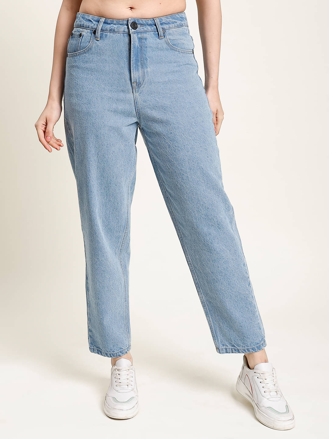 Bene Kleed Women Classic Tapered Fit Cotton Jeans Bene Kleed Women Classic Tapered Fit Cotton Jeans