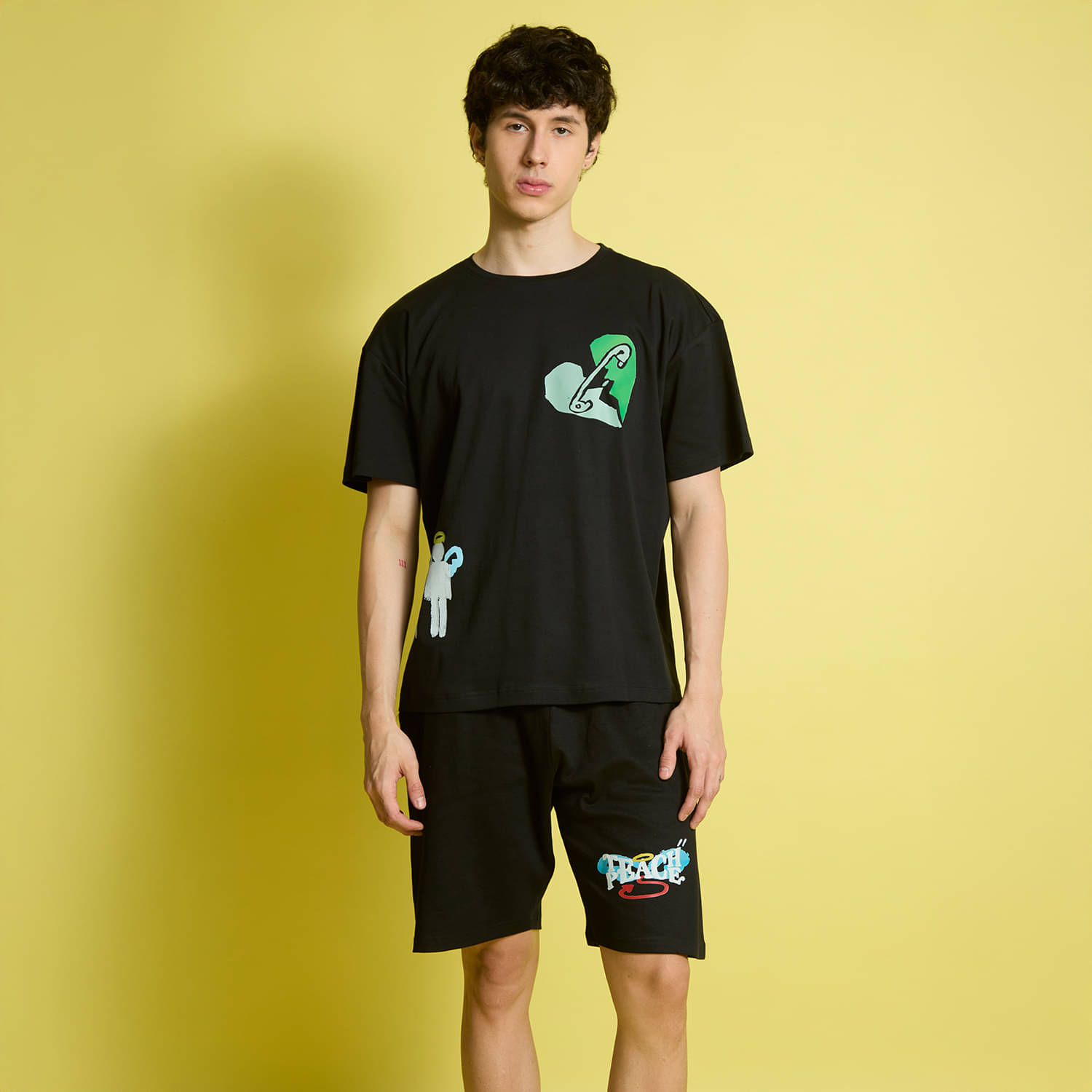     			Bene Kleed Night sets For Men's ( Black )