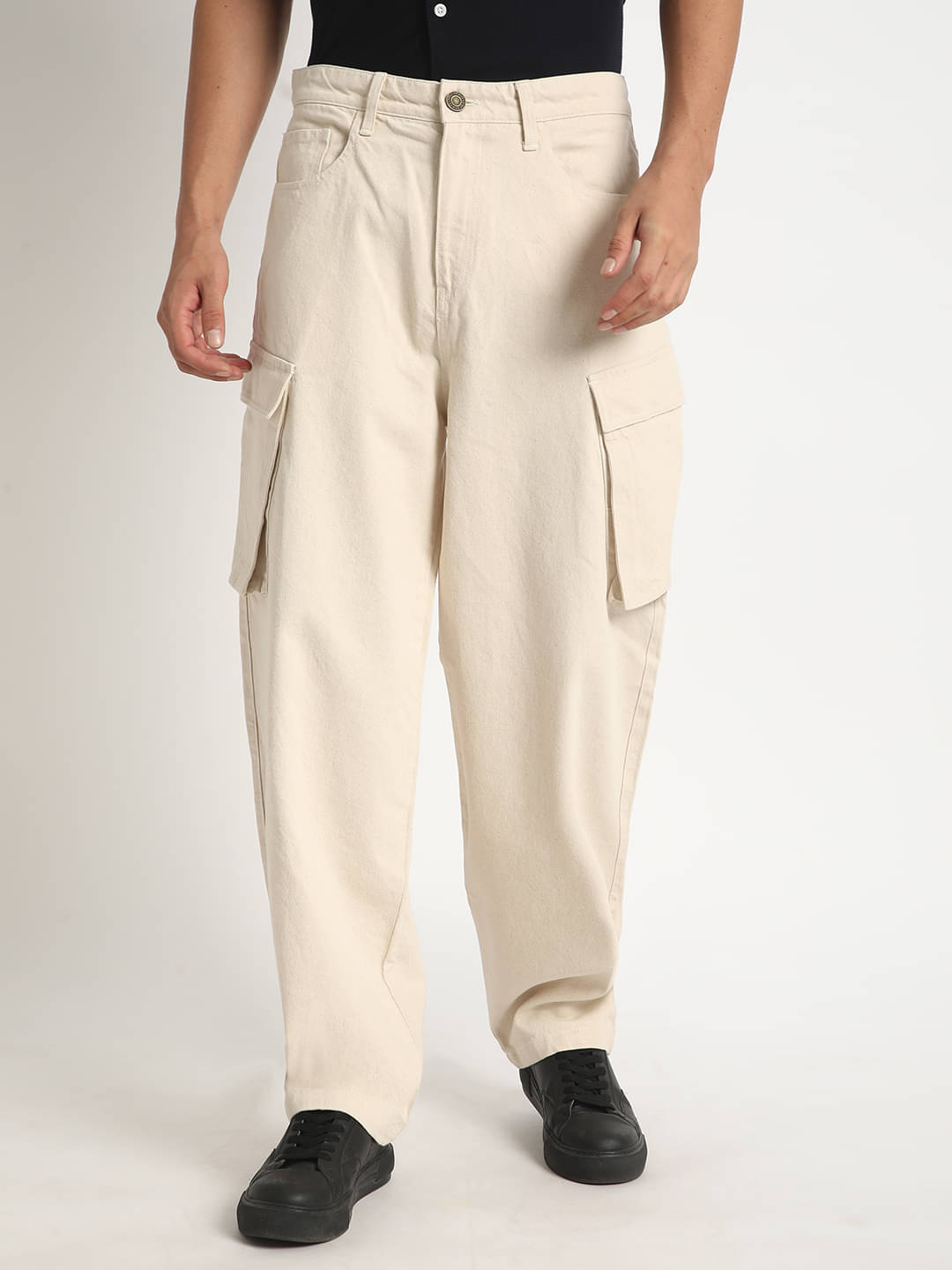 Bene Kleed Men Clean Look Pure Cotton Baggy Jeans Bene Kleed Men Clean Look Pure Cotton Baggy Jeans