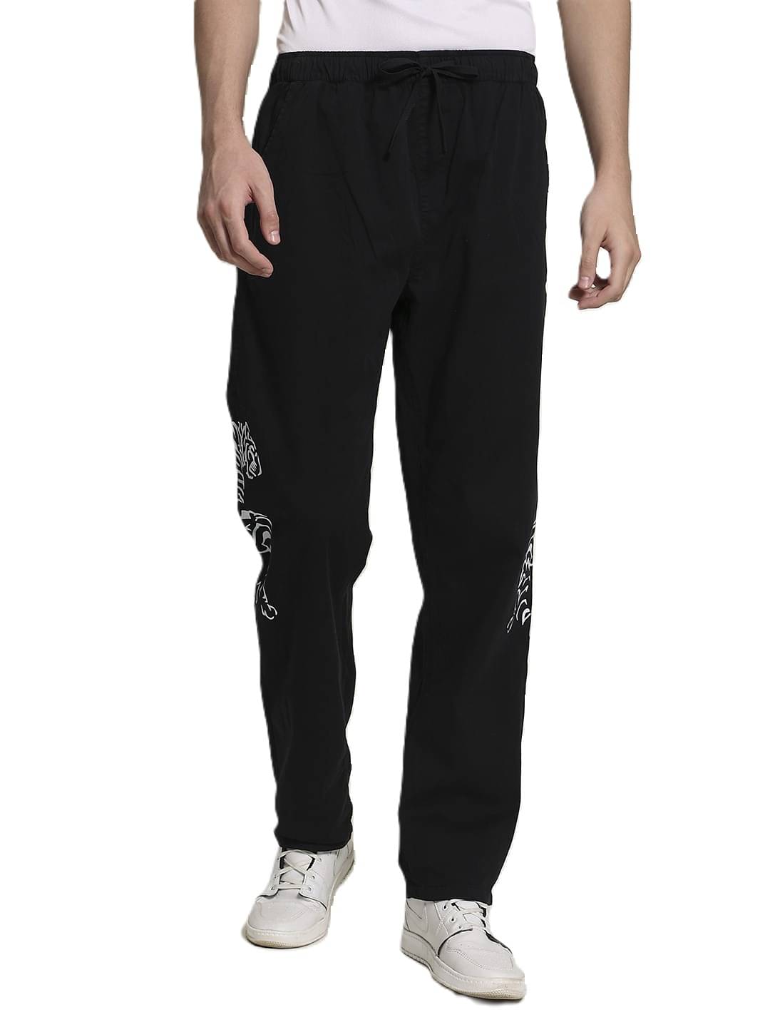     			Bene Kleed Unisex Tigerside Printed Straight Fit Trousers