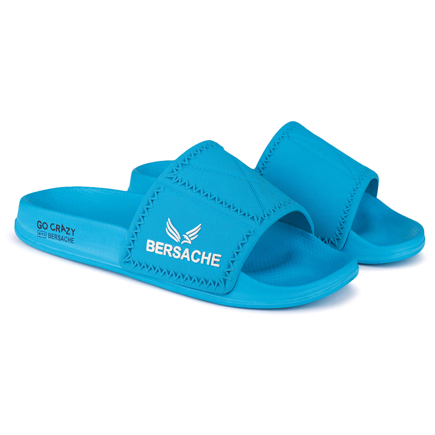     			Bersache Blue Men's Slide Flip Flop
