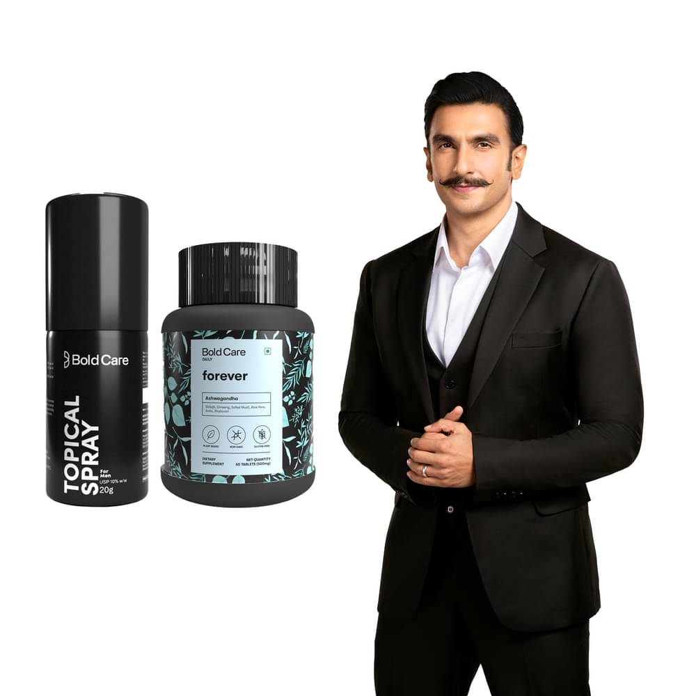 Bold Care Extend Delay Spray for Men, 20ml - Pack of 1 + Bold Care Forever Ashwagandha & Shilajit - 60 Capsules Bold Care Extend Delay Spray for Men, 20ml - Pack of 1 + Bold Care Forever Ashwagandha & Shilajit - 60 Capsules