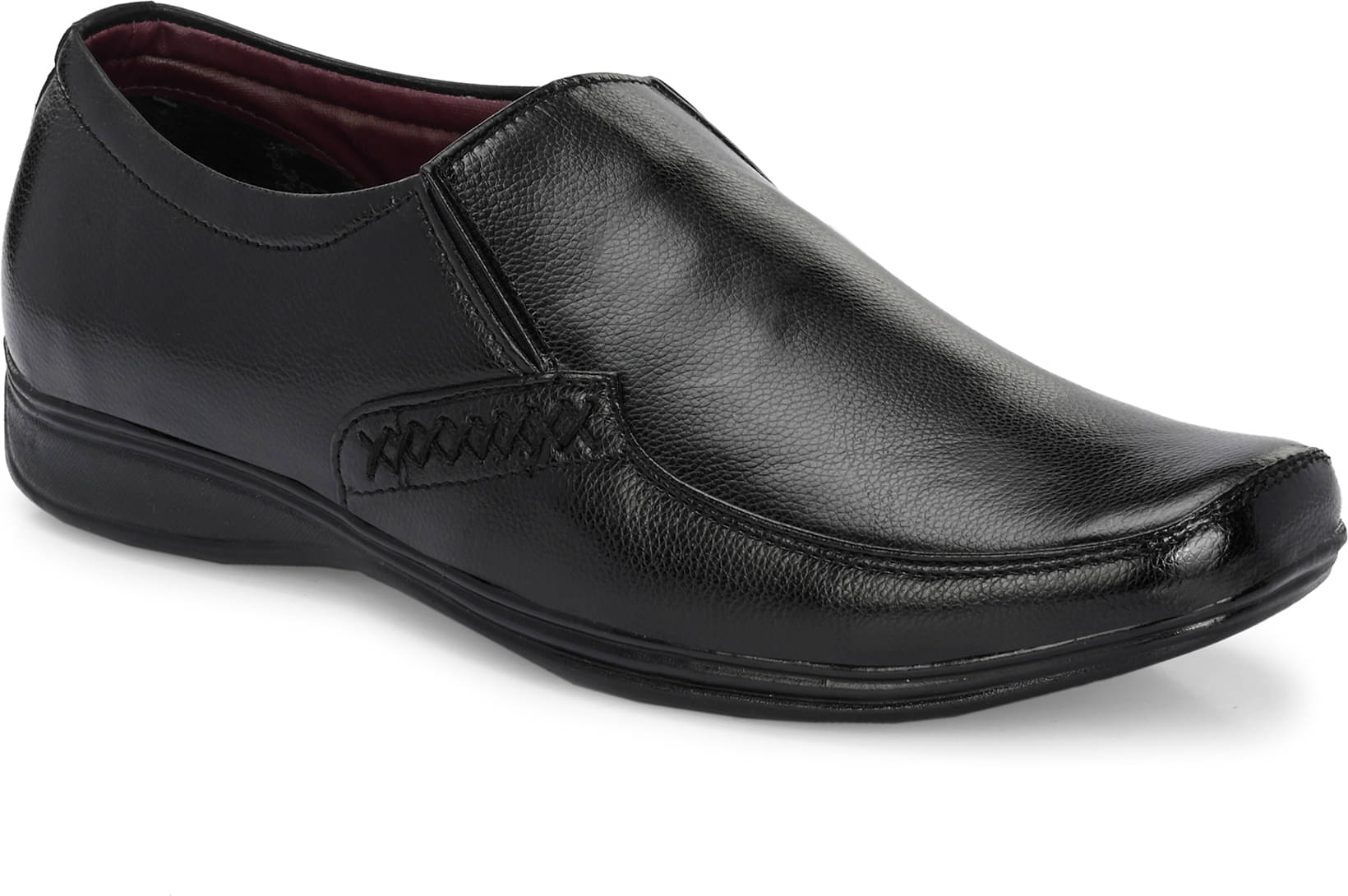     			Bucik Black Men's Slip On Formal Shoes