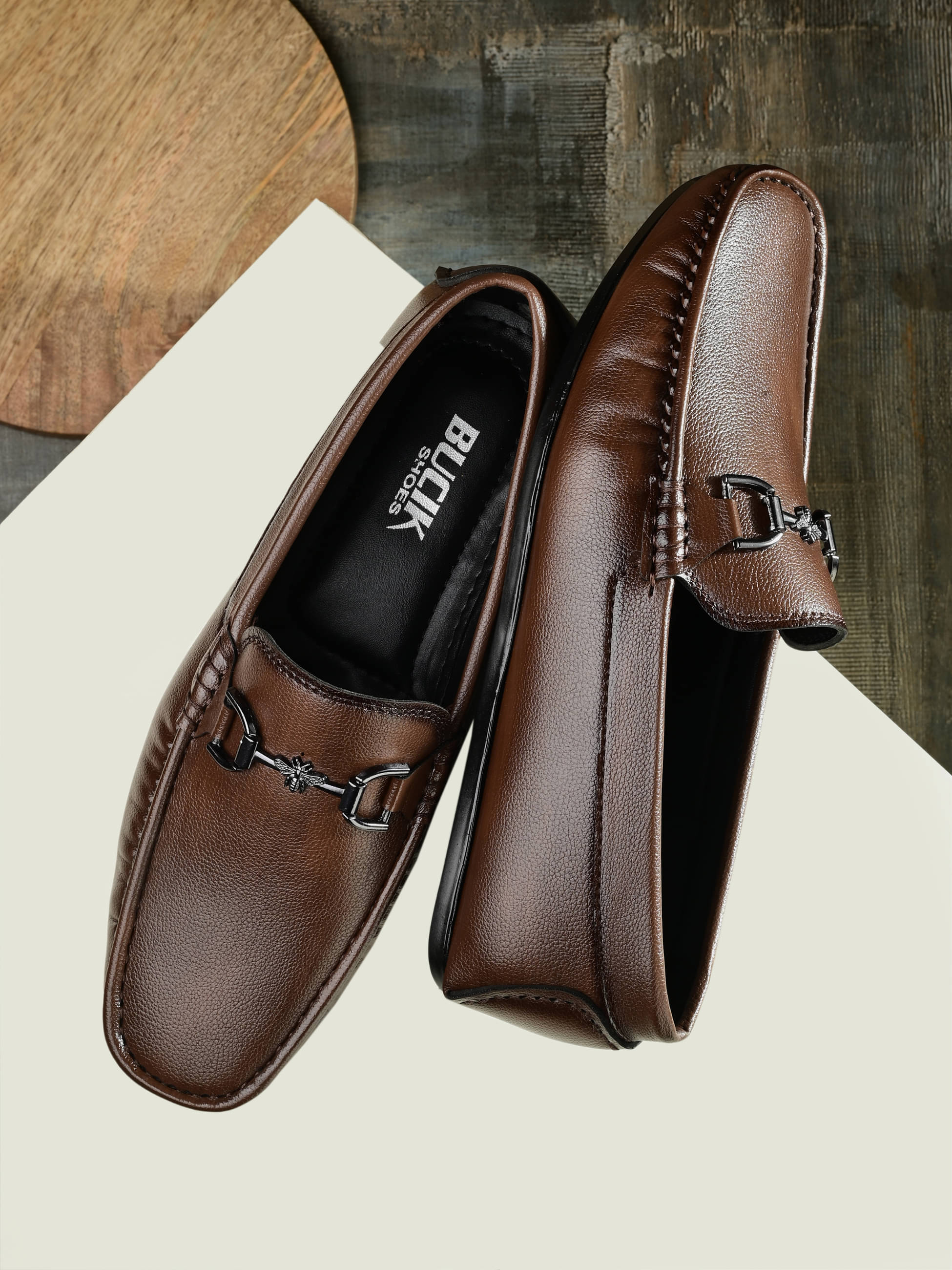     			Bucik Brown Men's Formal