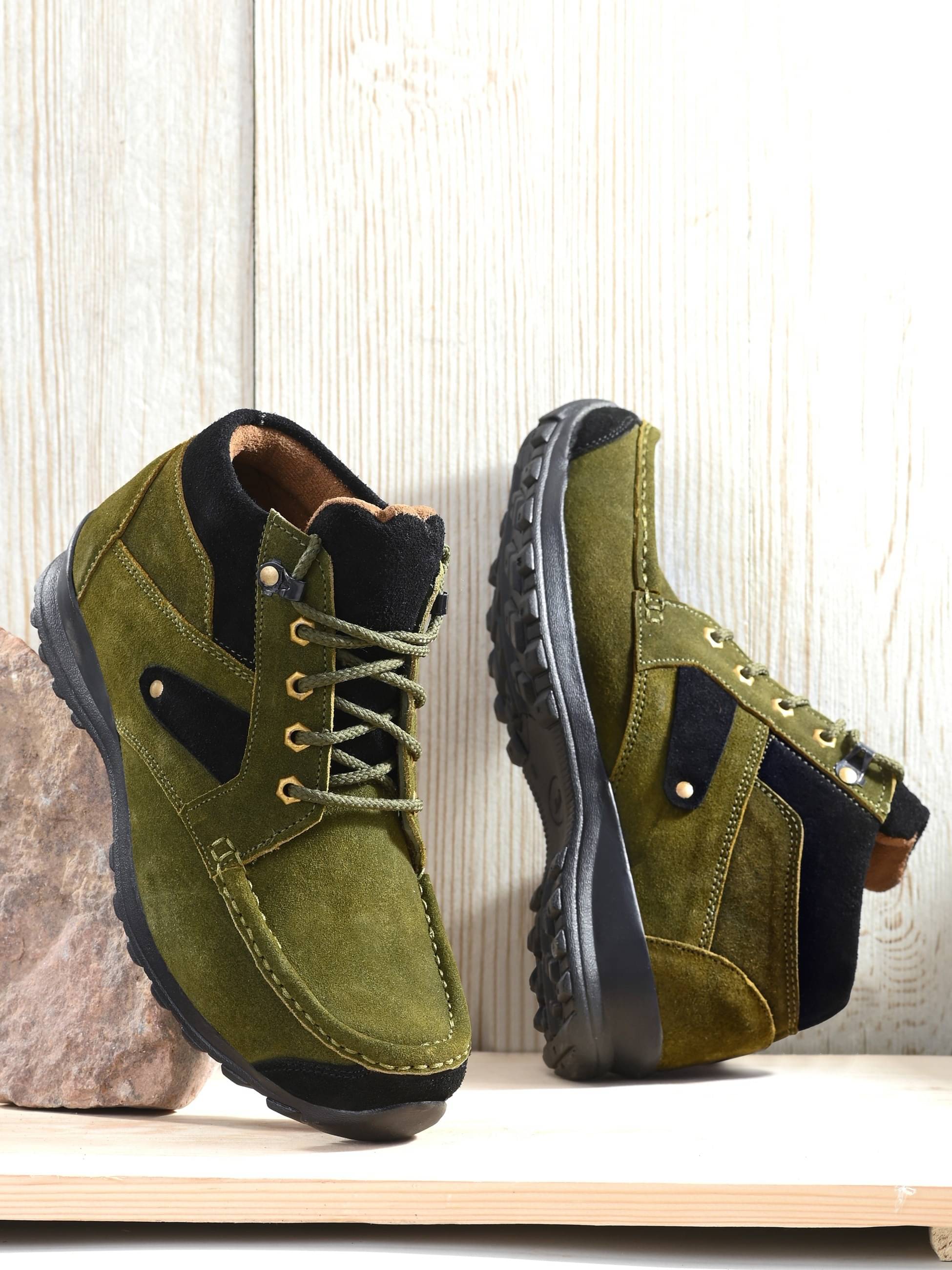 Bucik Men's Olive Men's Trekking Shoes     			Bucik Men's Olive Men's Trekking Shoes