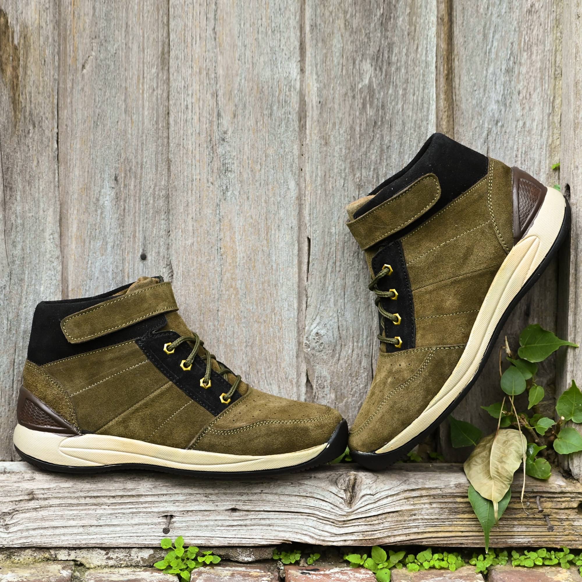     			Bucik Men's Olive Men's High Tops Shoes