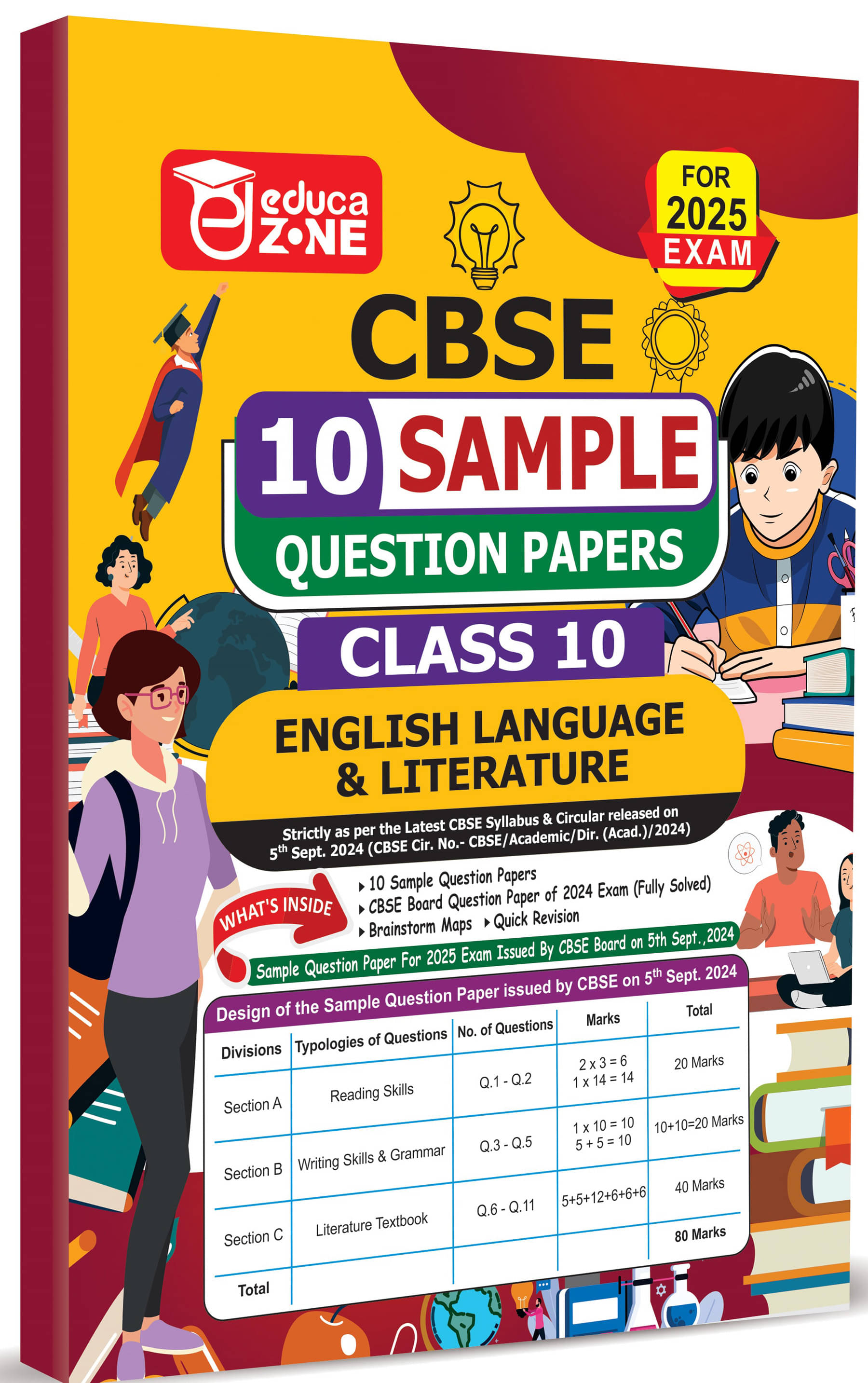CBSE 10 Sample Question Papers Class 10 English Language & Literature Book (For Board Exam 2025) CBSE 10 Sample Question Papers Class 10 English Language & Literature Book (For Board Exam 2025)