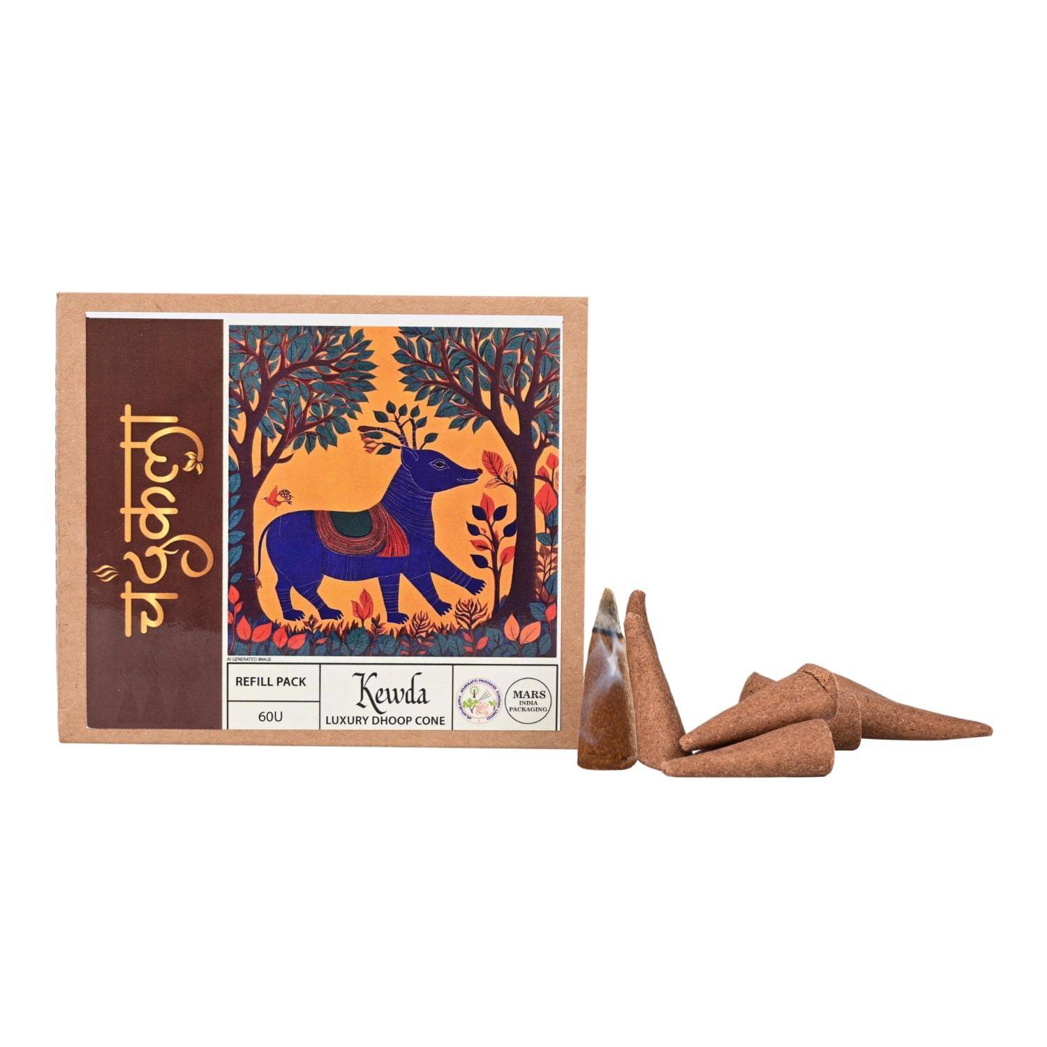 Chandrakala Incense Dhoop Cone Kewda 60 Pieces ( Pack of 1 ) Chandrakala Incense Dhoop Cone Kewda 60 Pieces ( Pack of 1 )