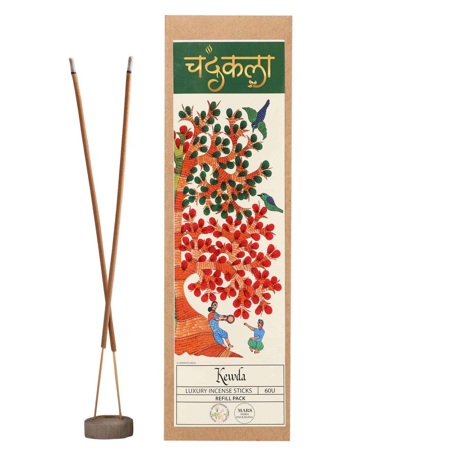     			Chandrakala Incense Stick Kewda 60 Pieces ( Pack of 1 )