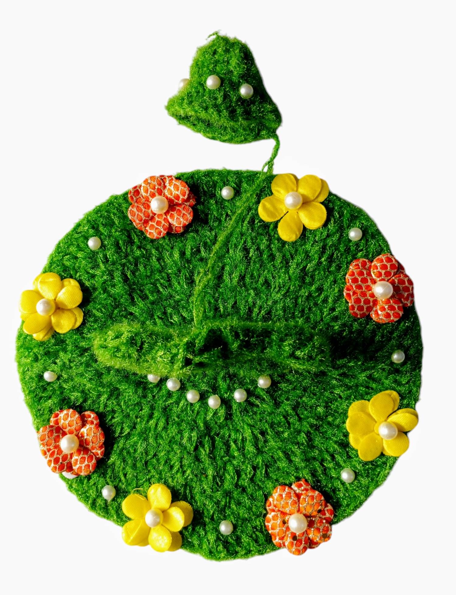     			Cherry Tree Laddu Gopal Green Wool Dress ( Pack of 1 )