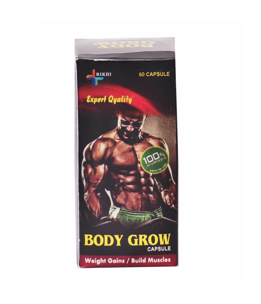 Dr Chopra 100% Ayurvedic Body Grow Capsule For Weight Gains & Build Muscles 60 no.s Unflavoured     			Dr Chopra 100% Ayurvedic Body Grow Capsule For Weight Gains & Build Muscles 60 no.s Unflavoured