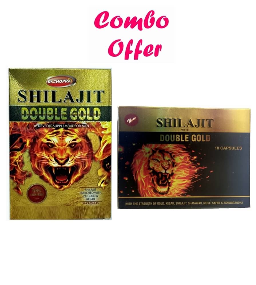     			Dr Chopra Ayurvedic Shilajit Double Gold Capsule 10no.s & Shilajit With Double Gold Capsule 10 no.s Pack Of 2