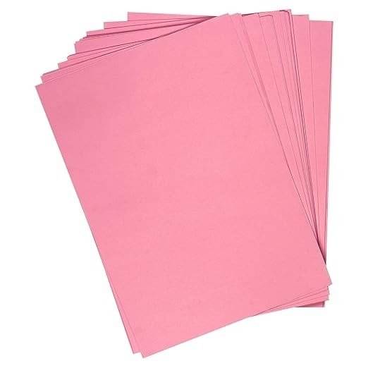     			ECLET 100 Sheets Baby Pink Cardstock Paper,Menus, DIY Cards,Arts and Crafts Thick and Smooth A4 Card Stock Perfect for Invitations,