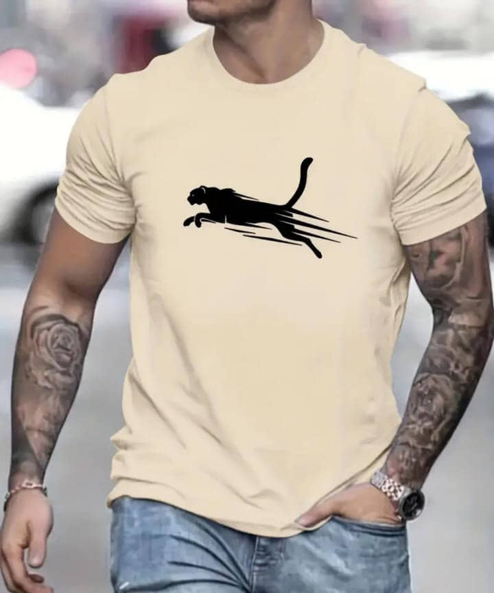 ELBATROSS Pack of 1 Polyester Slim Fit Men's T-Shirt ( Olive )