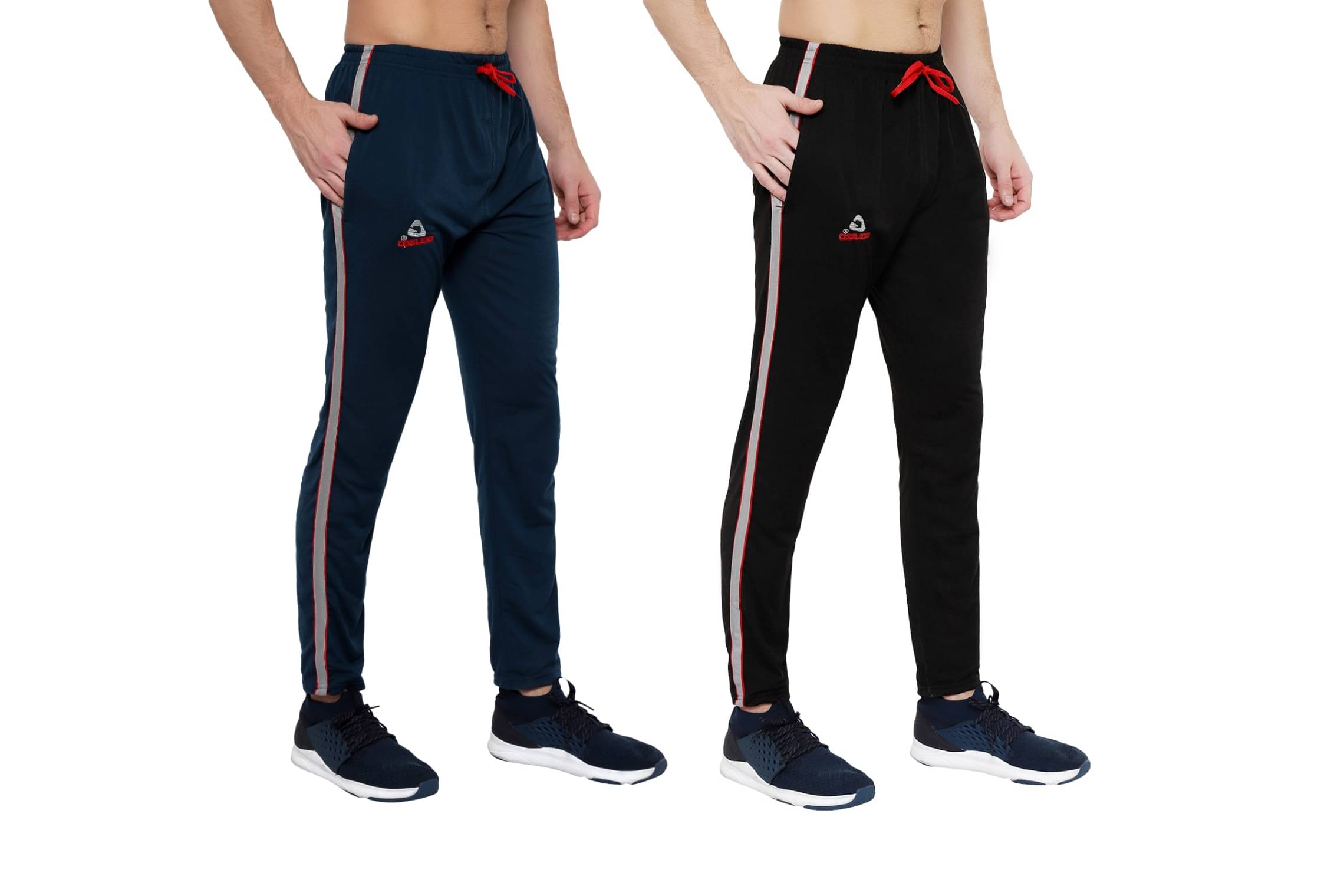 Golazo Multicolor Cotton Blend Men's Trackpants ( Pack of 2 ) Golazo Multicolor Cotton Blend Men's Trackpants ( Pack of 2 )