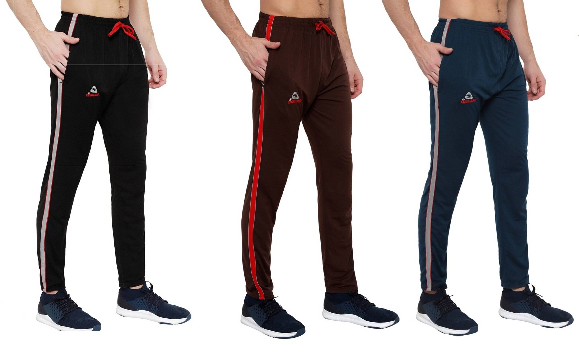 Golazo Sky Blue Cotton Blend Men's Trackpants ( Pack of 3 ) Golazo Sky Blue Cotton Blend Men's Trackpants ( Pack of 3 )
