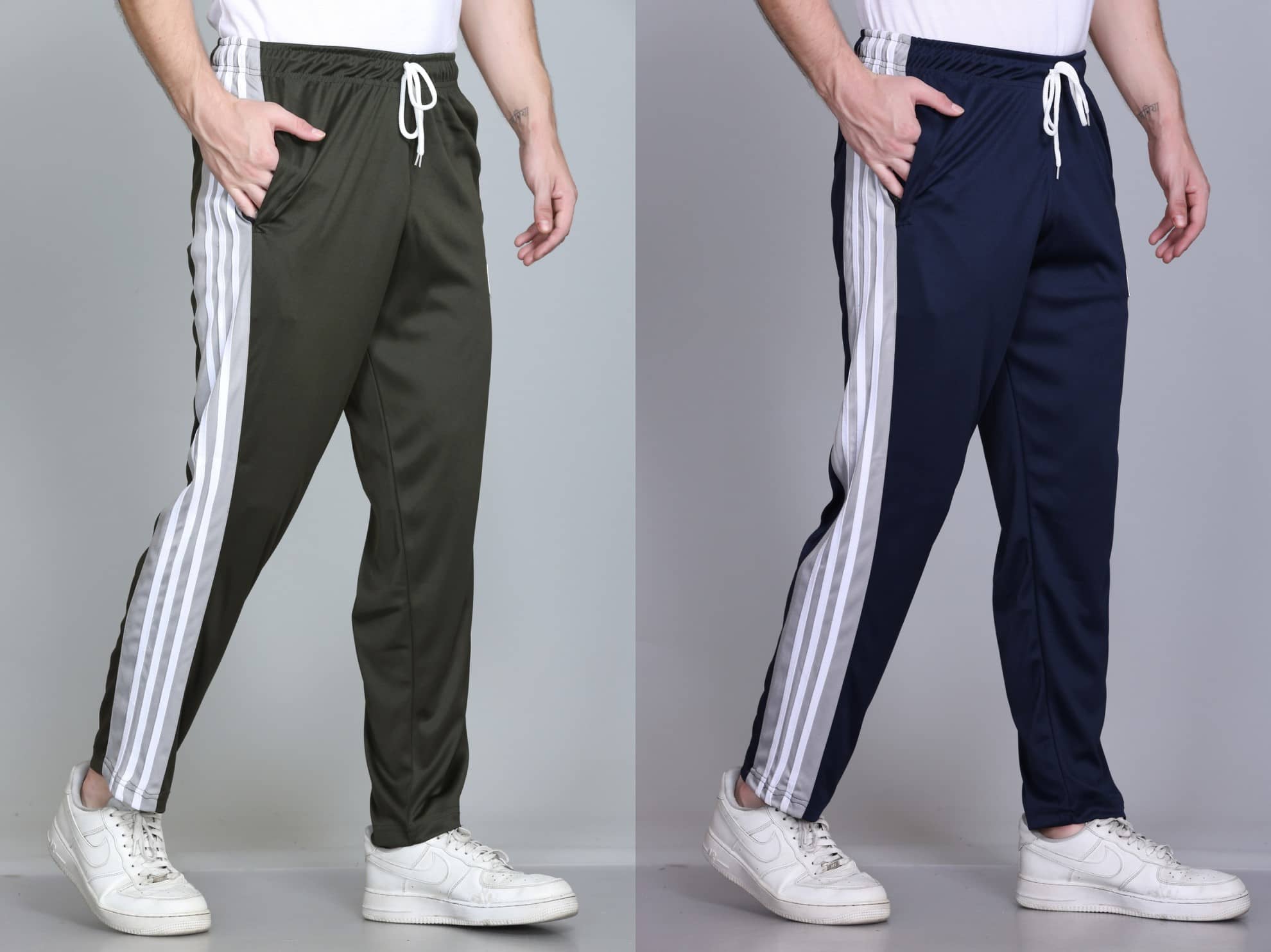 HVBK Multicolor Polyester Men's Trackpants ( Pack of 2 ) - Track Pants | Buy online on ZillyBuy