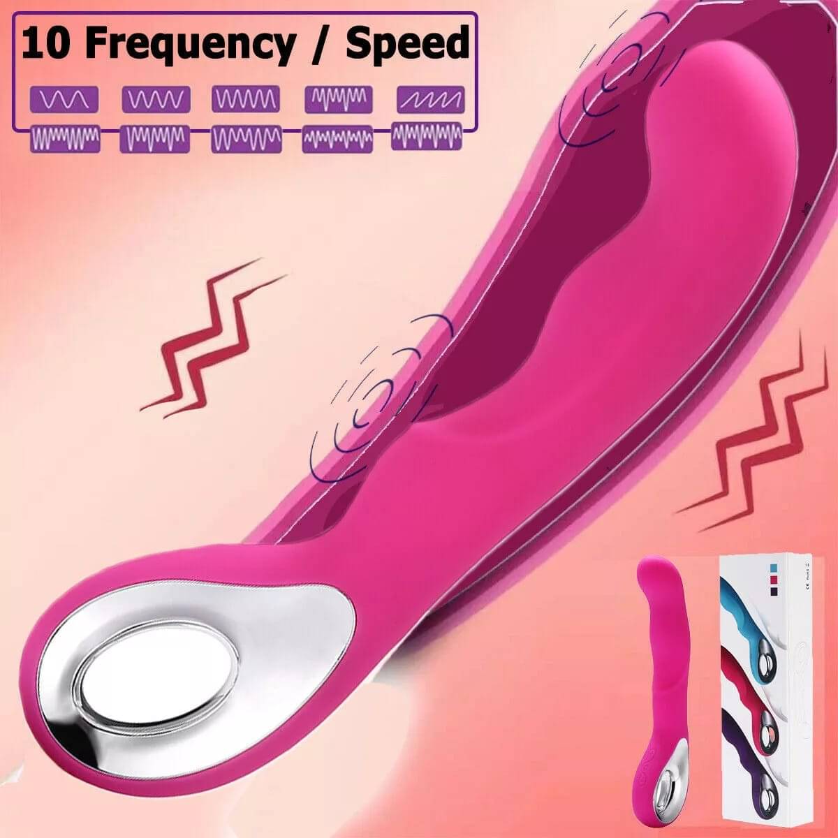     			KAMAHOUSE PREMIUM QUALITY 10 FREQUENCY VIBRATION USB RECHARGEABLE EROTIC VIBRATOR SEX TOY FOR WOMEN (RANDOM COLOR)