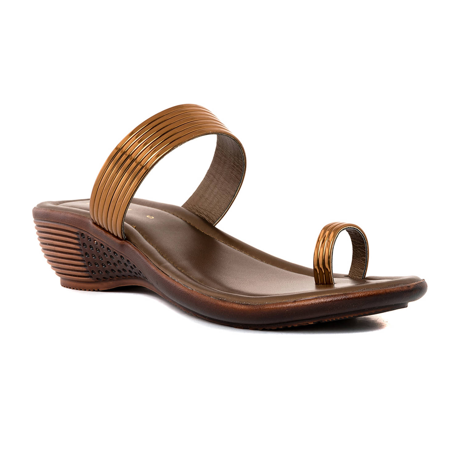 KHADIM Brown Women's Slip On Heels KHADIM Brown Women's Slip On Heels