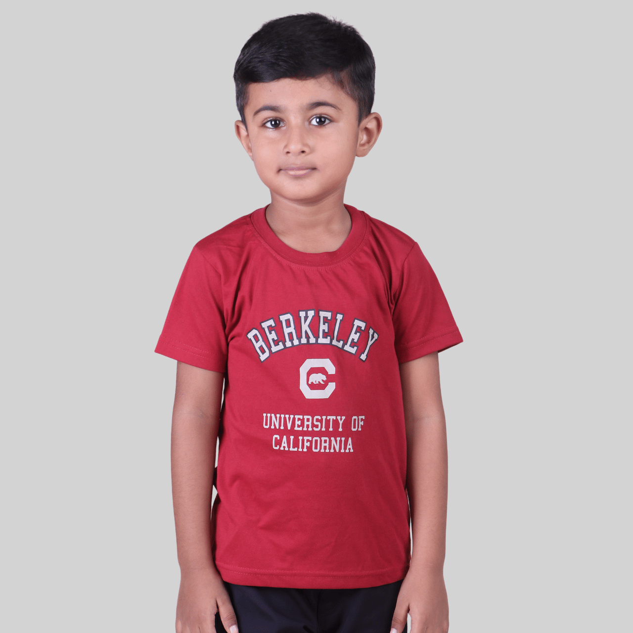     			Kidzee Kingdom Pack of 2 Boys Cotton T-Shirt ( Maroon )