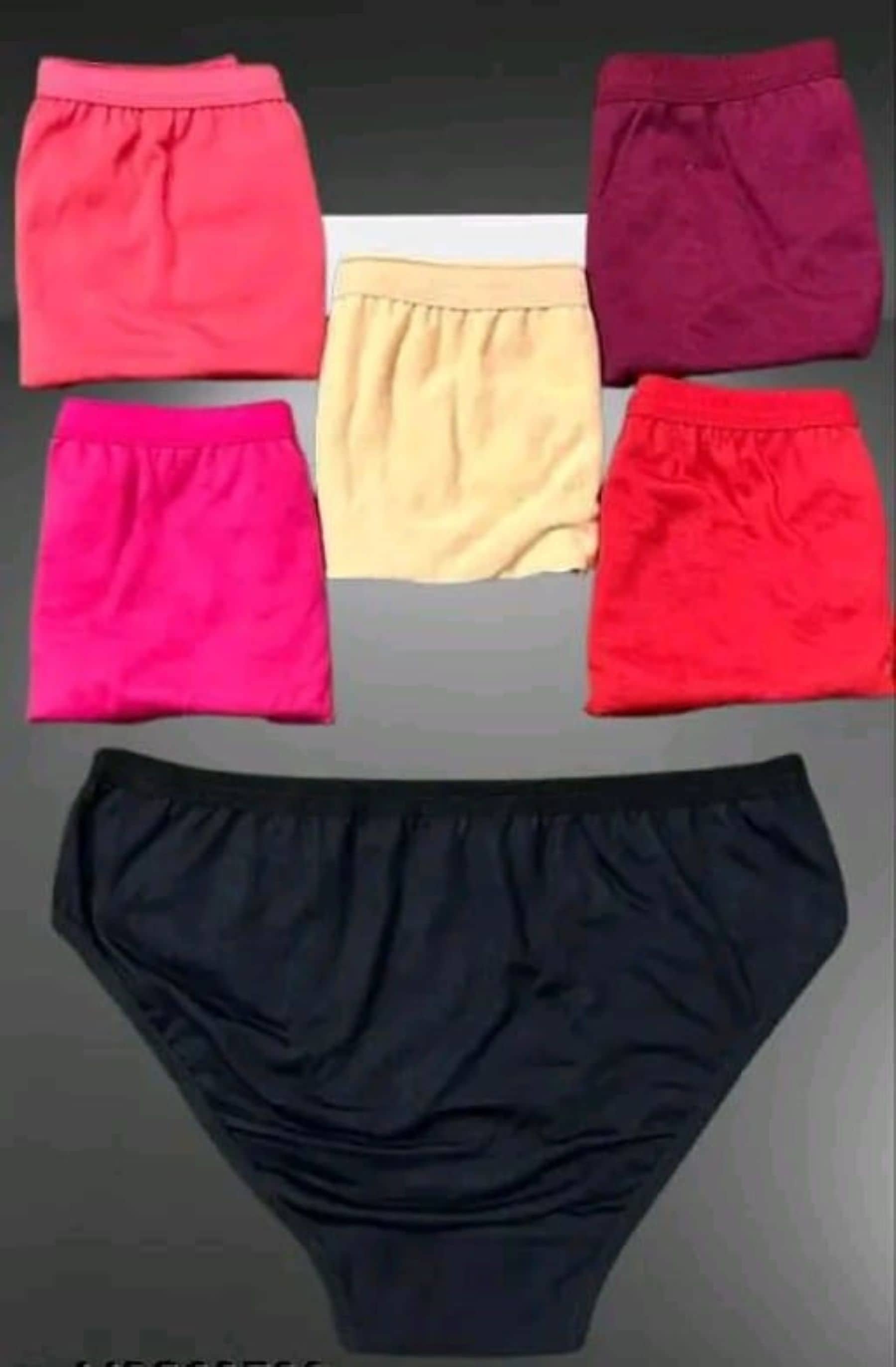 PIYURZ Pack of 6 Poly Cotton Briefs For Women ( Multi Color )