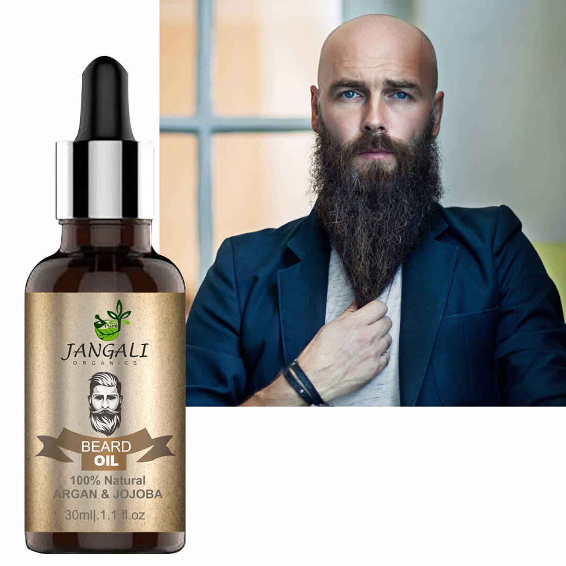 Pure Jangali Organics Beard Oil 30 ml Pure Jangali Organics Beard Oil 30 ml