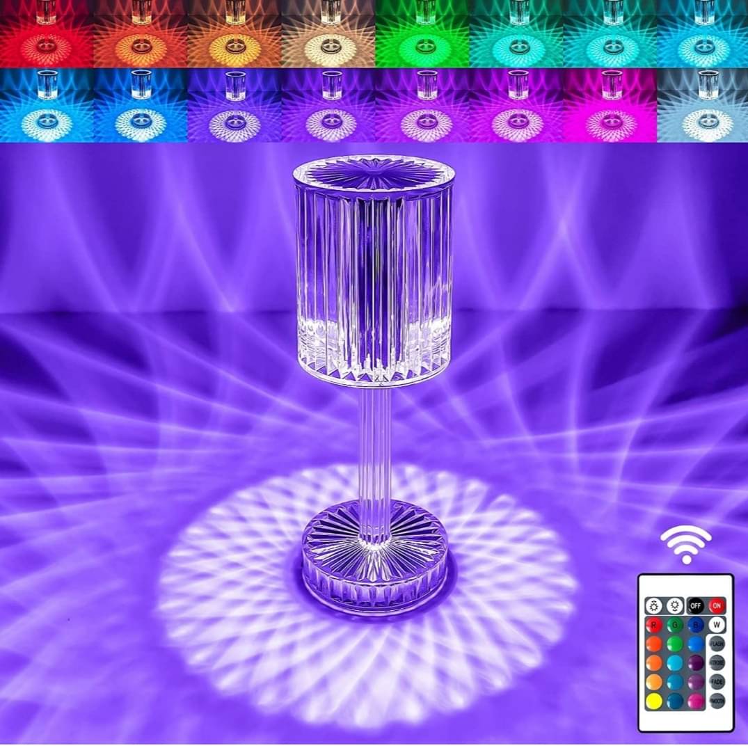     			QitmirMKT Crystal Touch Lamp Multicolor Night Lamp ( Pack of 1 )