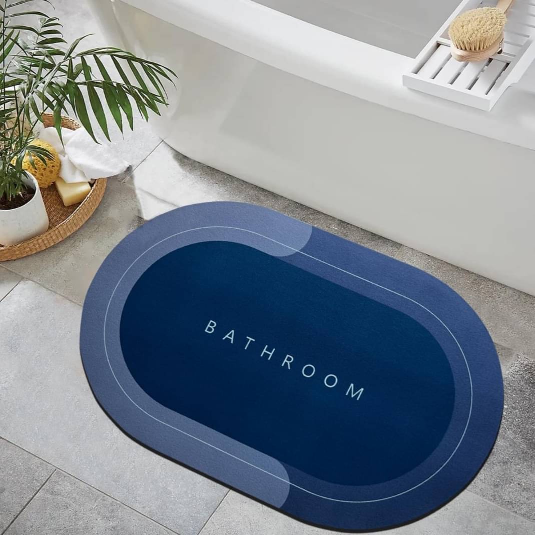     			QitmirMKT Quick-Dry Anti-Slip Bathroom Mat - Anti-skid Others Door Mat ( 60 X 40 cm ) Set of 2 - Multi