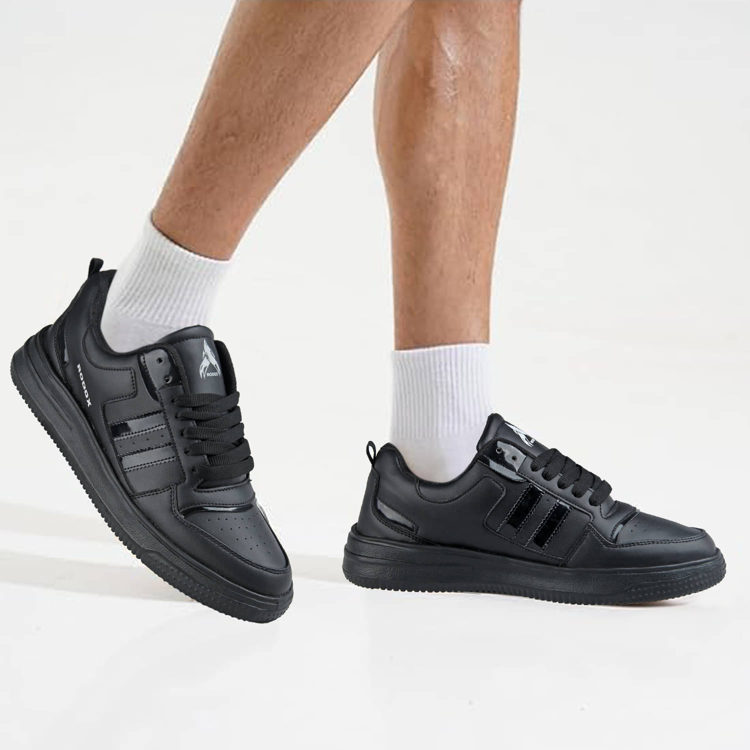     			RODOX Comfortable Light Weight Black Men's Sneakers