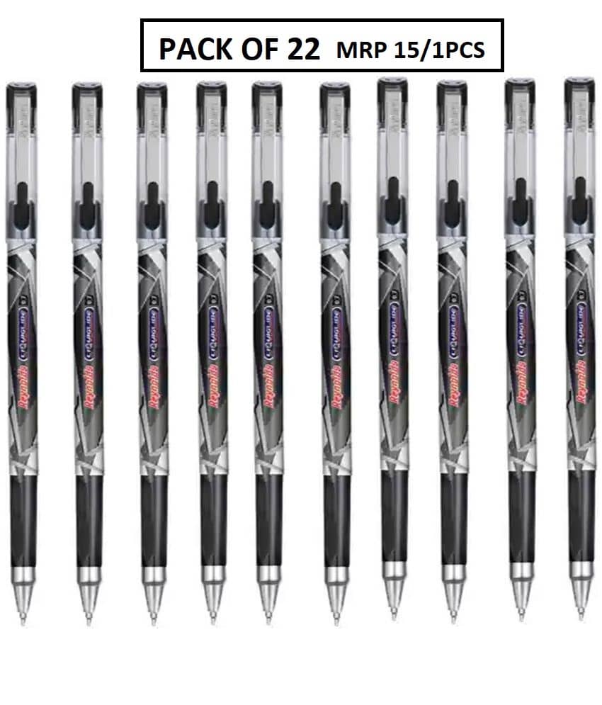 Reynolds Liquiglide Ball Pen 1 Pcs Black (Pack of 22)