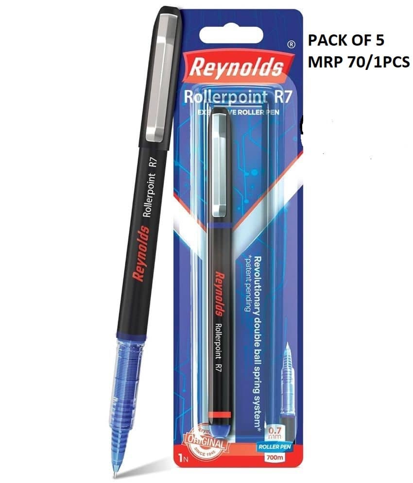 Reynolds Roller Point R7 1 Pcs B+Bl (Pack of 5)