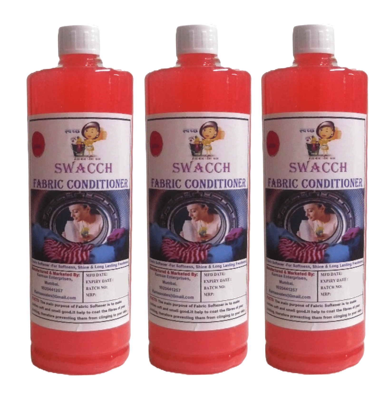     			SWACCH Fabric Softener Liquid Rose 3000 mL