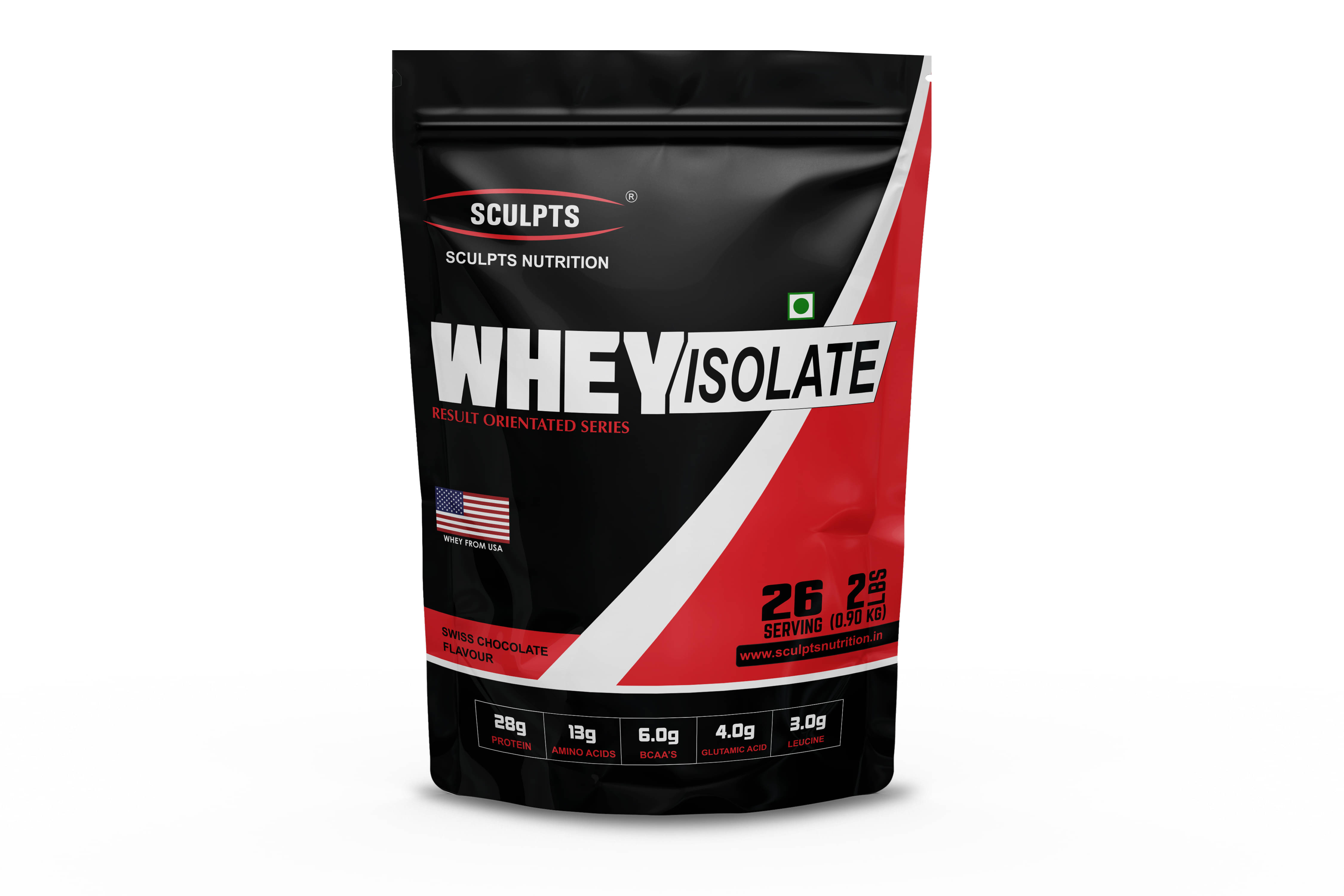     			Sculpts Nutrition Whey Isolate Whey Protein Powder ( 907 gm , Swiss Chocolate - Flavour )