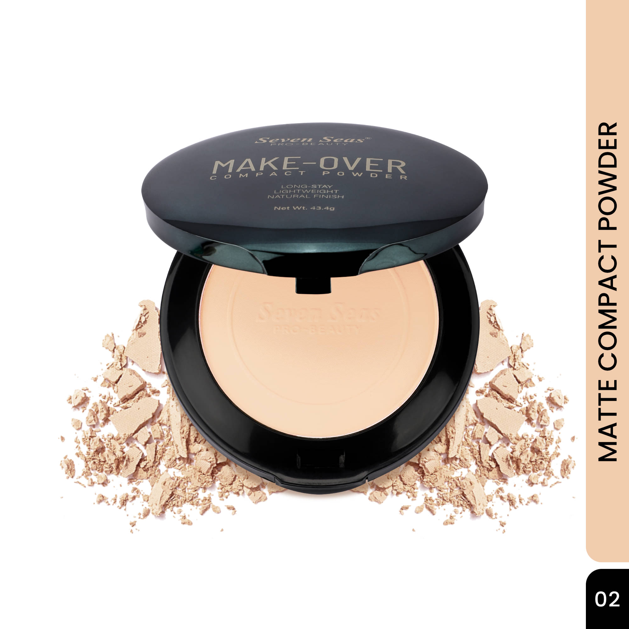     			Seven Seas Makeup Over Compact Pressed Powder Light 43 g