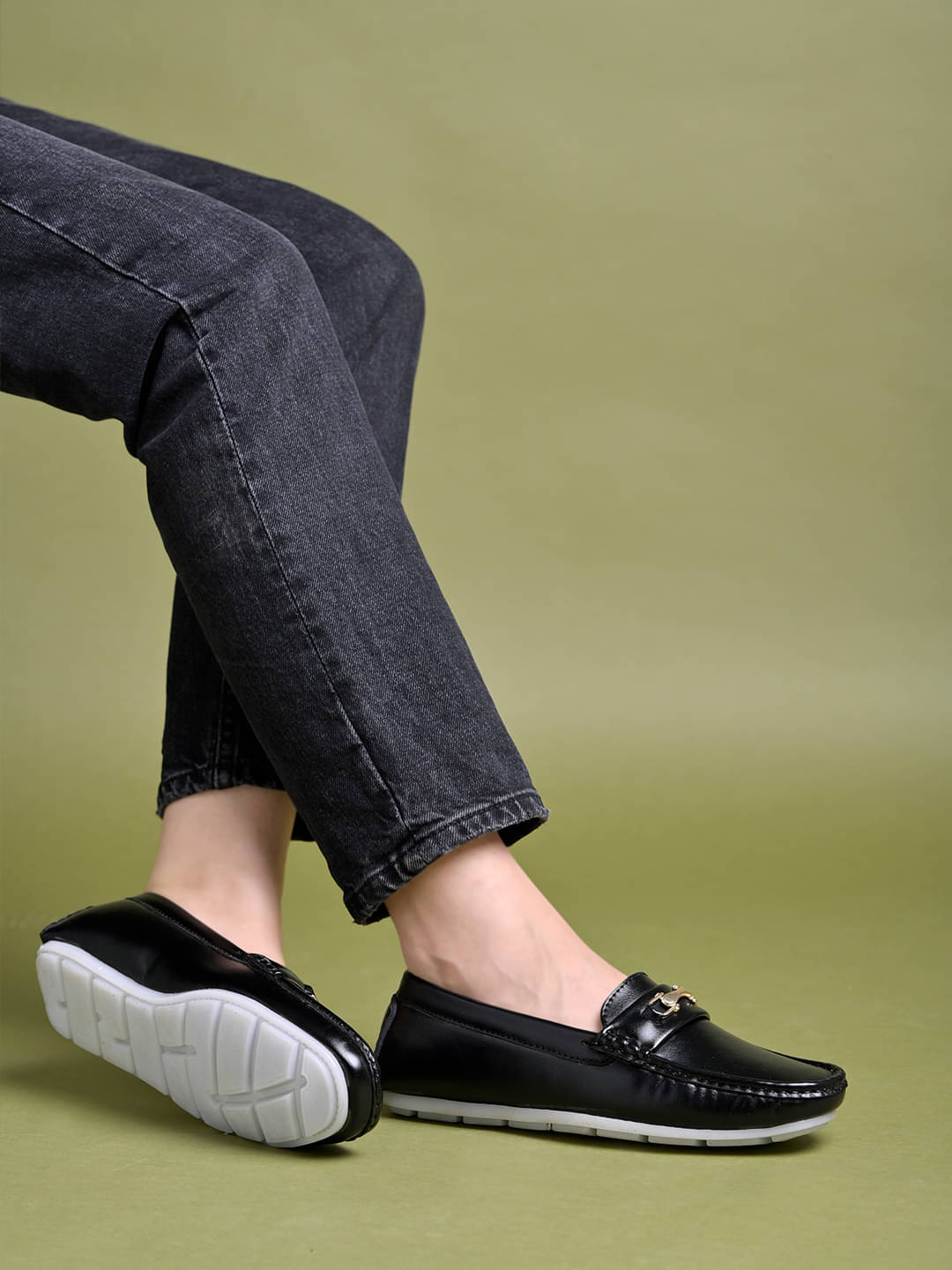     			Shoetopia Black Women's Loafers
