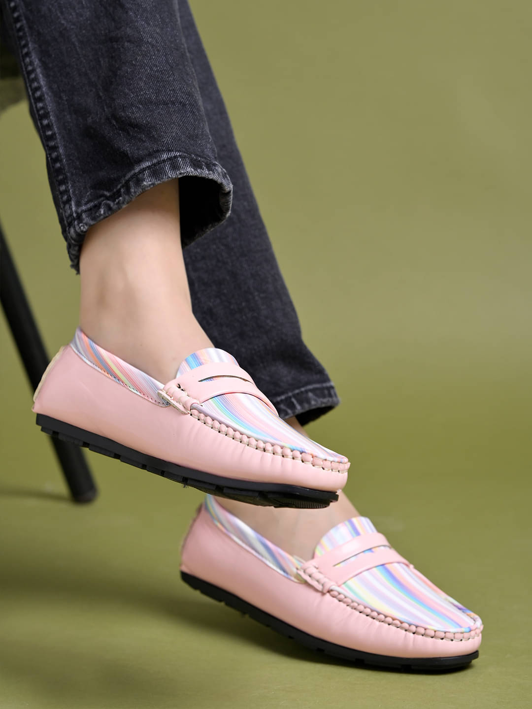     			Shoetopia Pink Women's Loafers