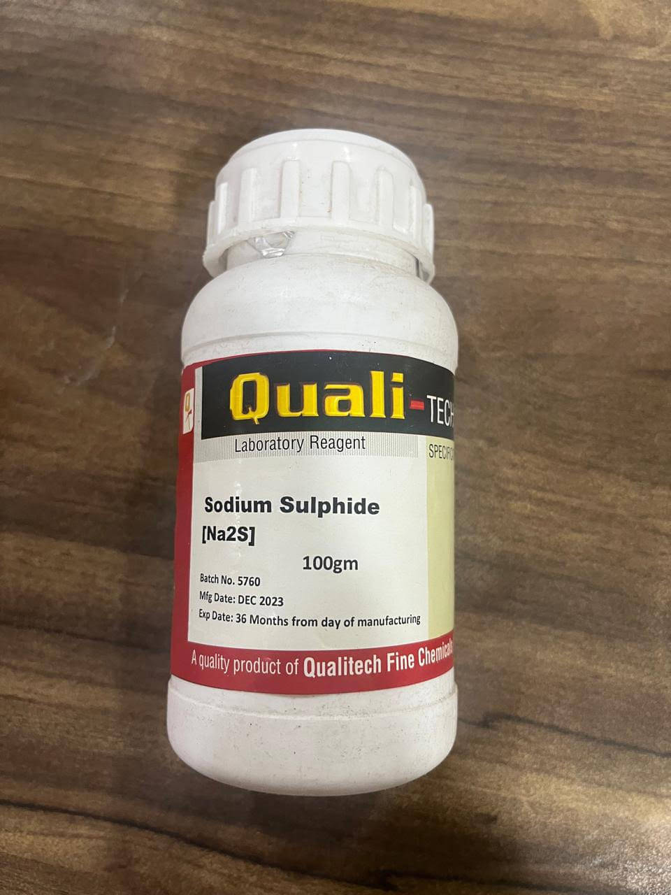     			Sodium Sulphide for Anti-Iron Experiment