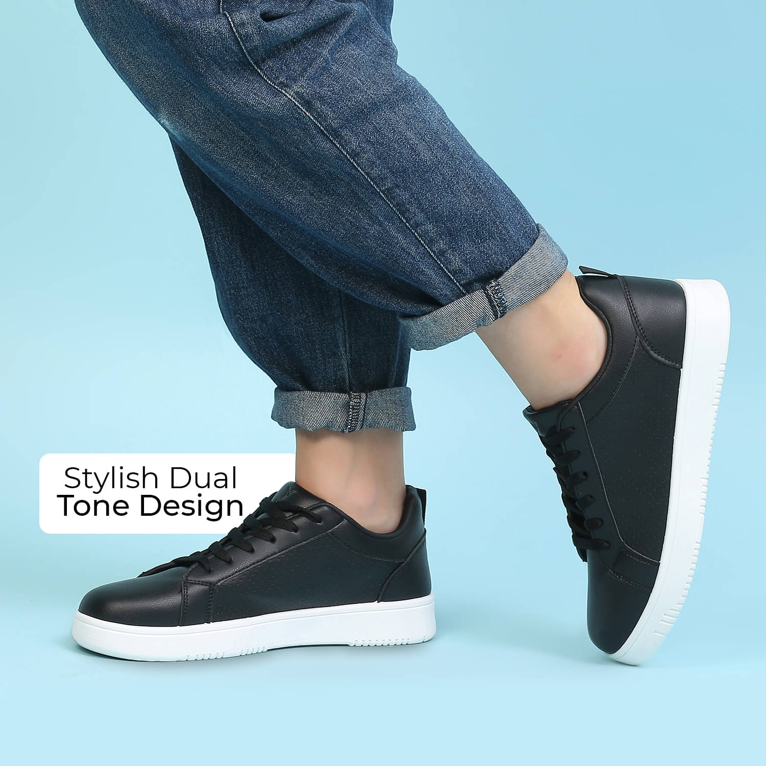     			Yoho Black Women's Sneakers