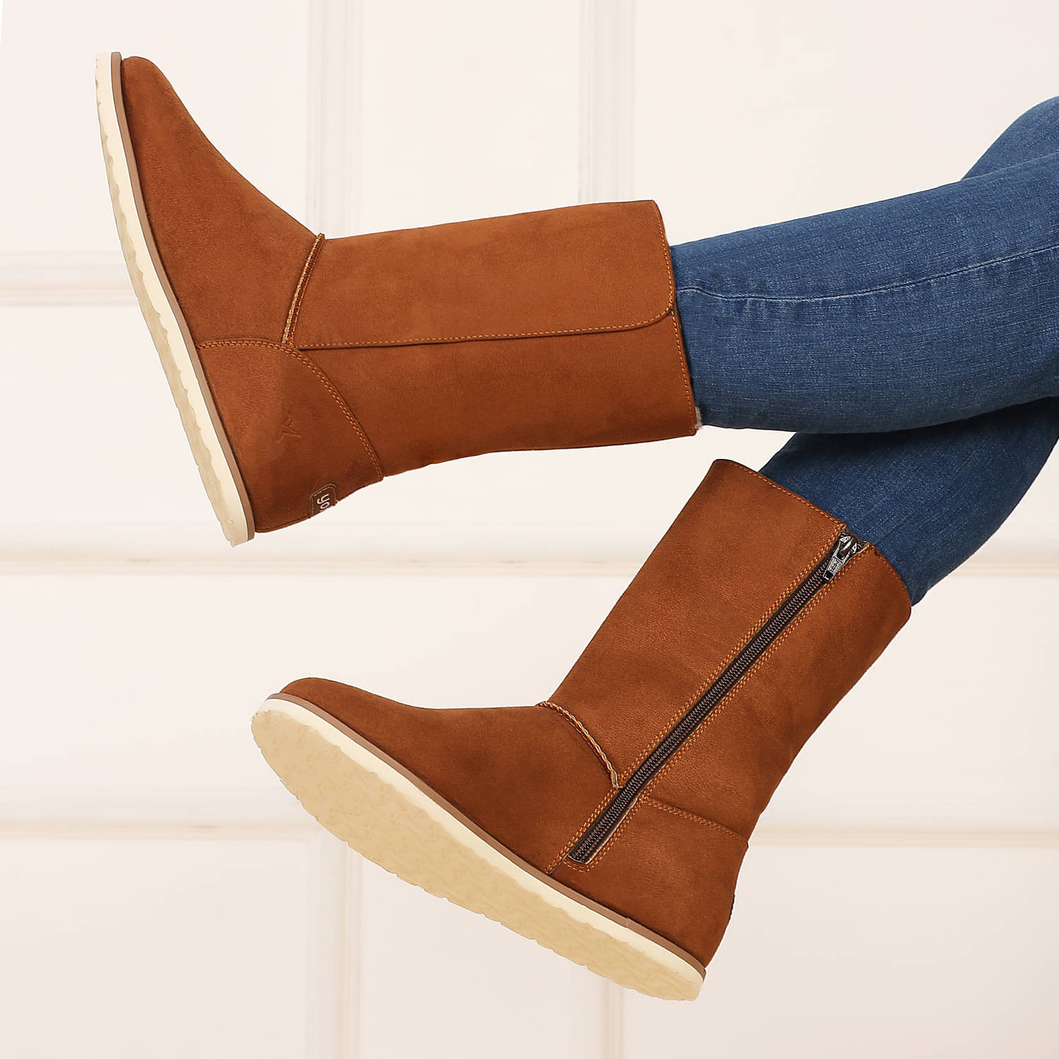 Yoho Brown Women's Ankle Length Boots Yoho Brown Women's Ankle Length Boots