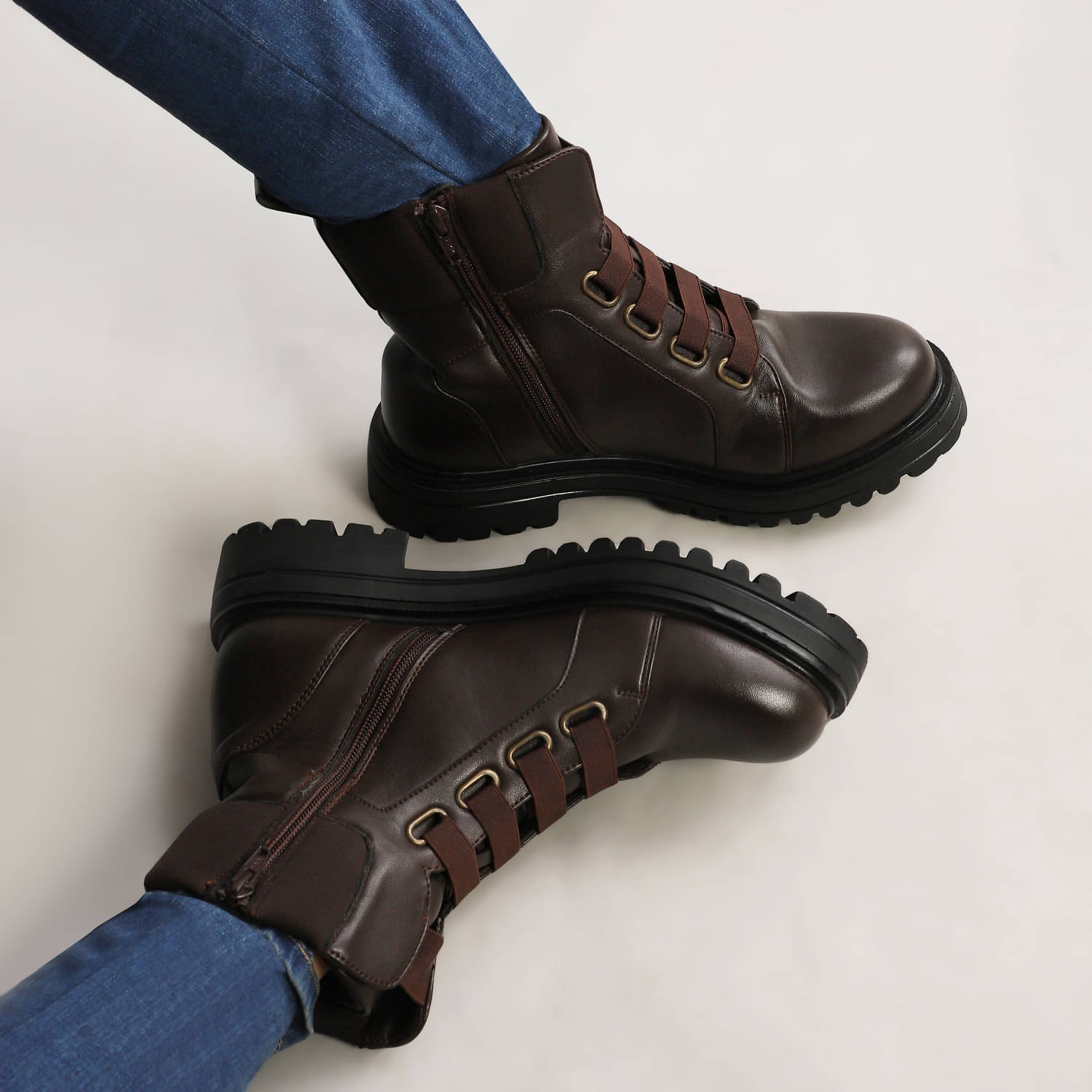     			Yoho Brown Women's Ankle Length Boots