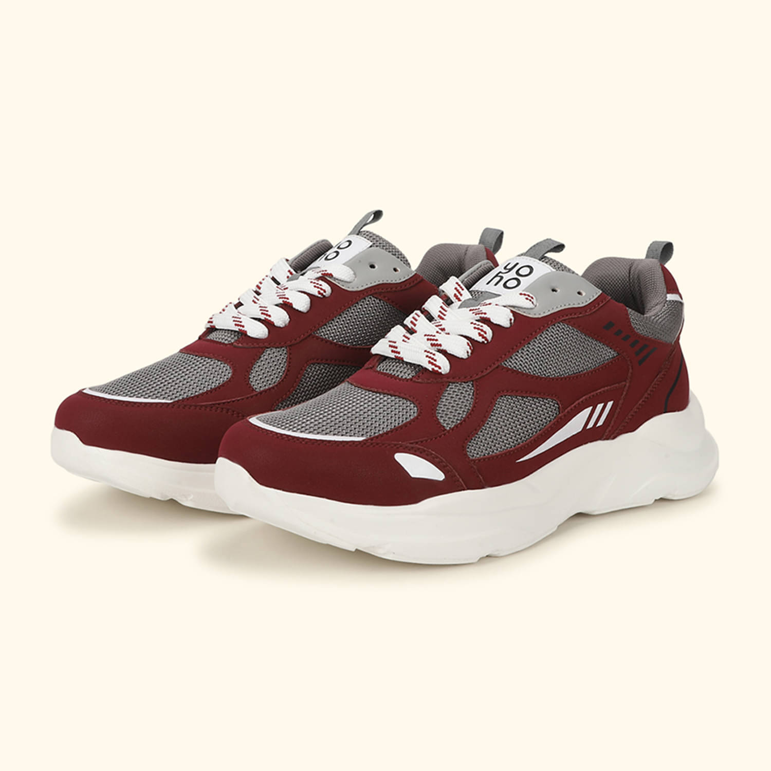     			Yoho Maroon Women's Sneakers