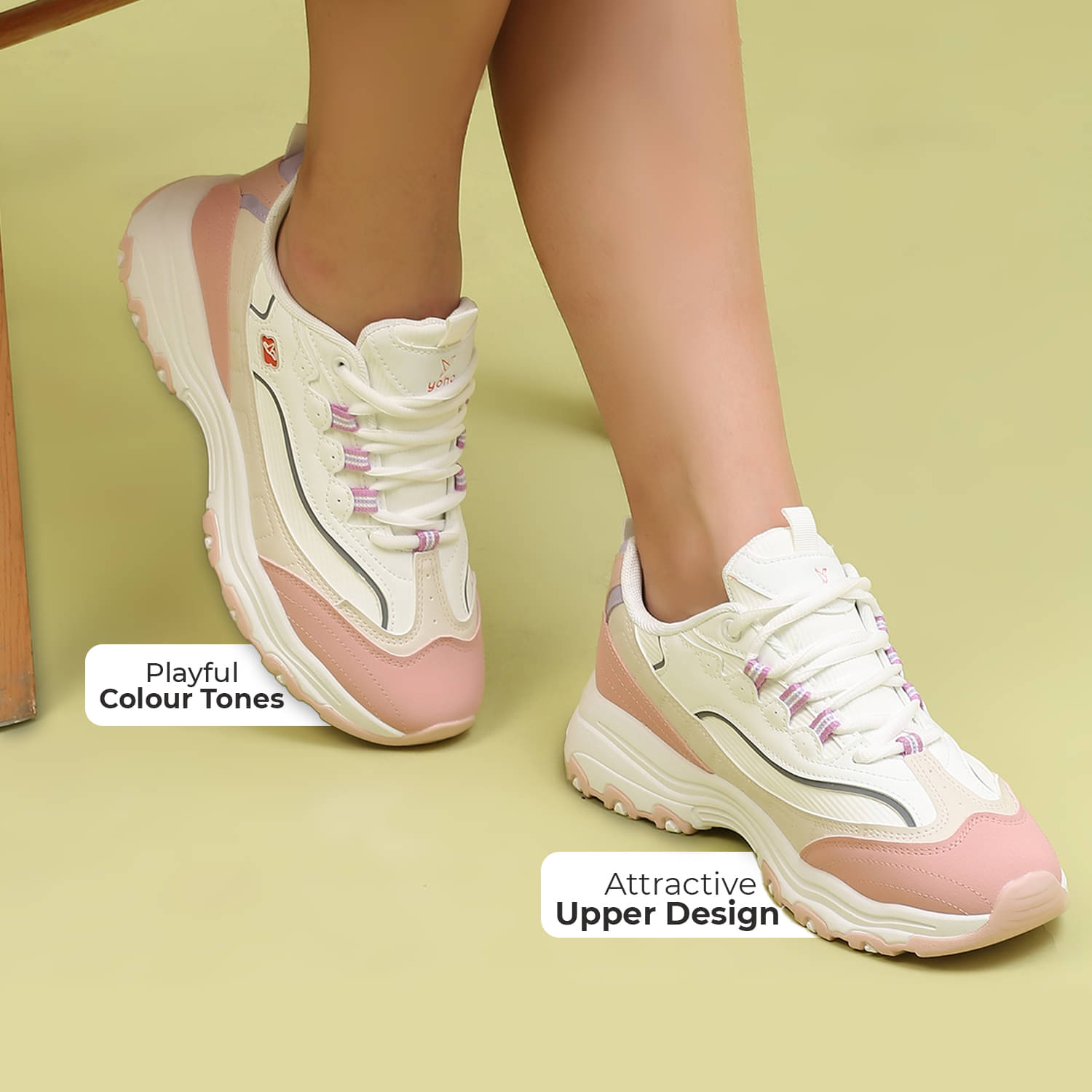     			Yoho Pink Women's Sneakers