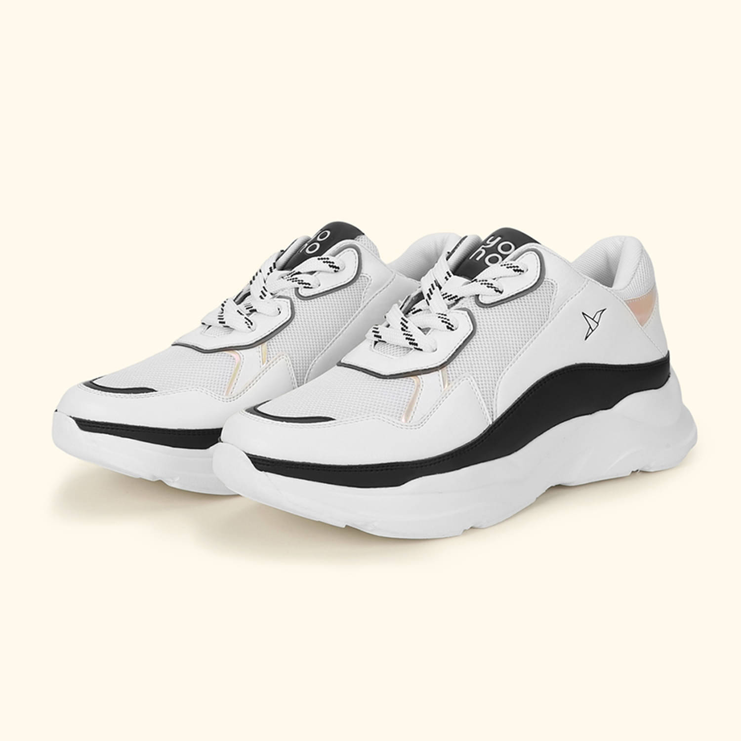     			Yoho White Women's Sneakers