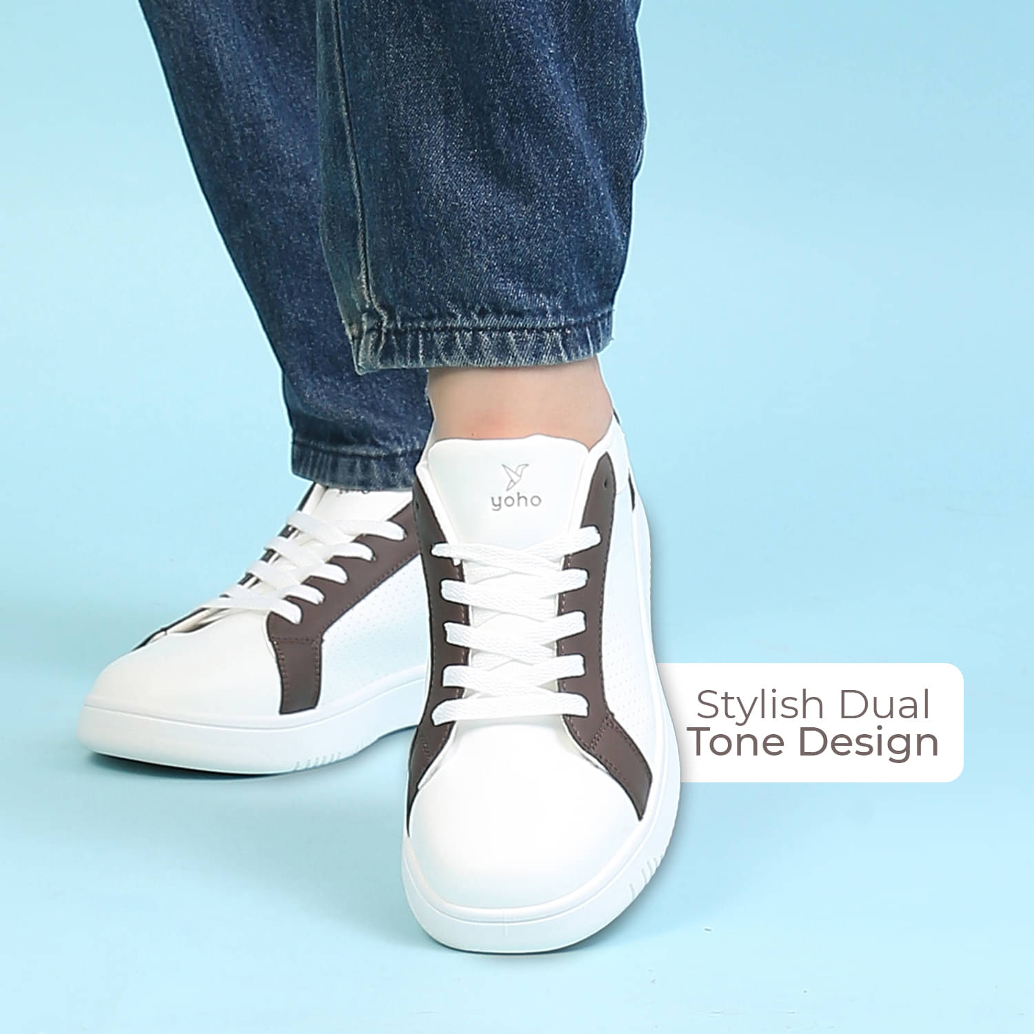     			Yoho White Women's Sneakers