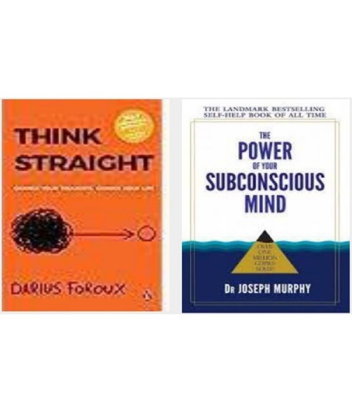 ( combo of 2 books ) Think Straight + The Power of your Subconscious Mind ( paperback ) ( combo of 2 books ) Think Straight + The Power of your Subconscious Mind ( paperback )
