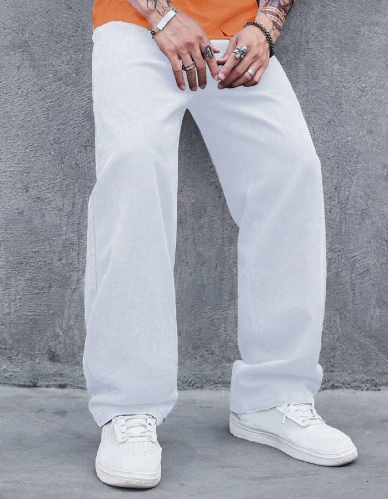AD Fashion Washed Men's Jeans - White ( Pack of 1 )     			AD Fashion Washed Men's Jeans - White ( Pack of 1 )
