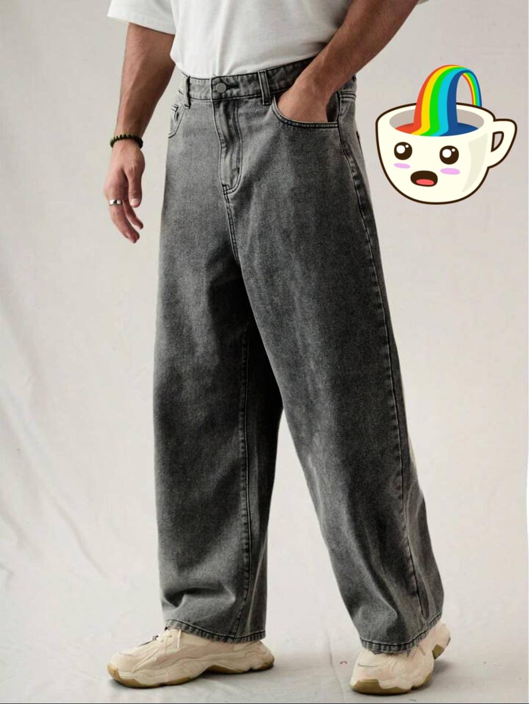 AD Fashion Washed Men's Jeans - Grey ( Pack of 1 )     			AD Fashion Washed Men's Jeans - Grey ( Pack of 1 )