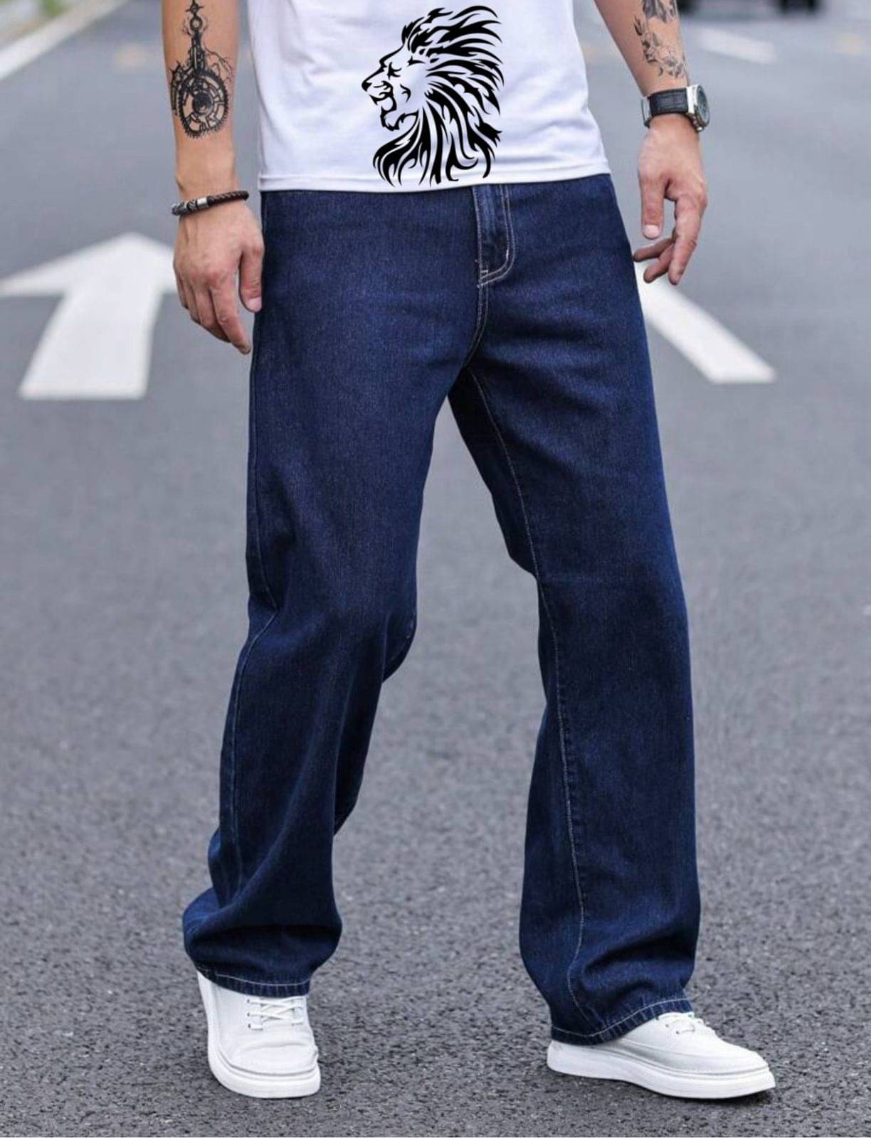 AD Fashion Washed Men's Jeans - Dark Blue ( Pack of 1 )     			AD Fashion Washed Men's Jeans - Dark Blue ( Pack of 1 )