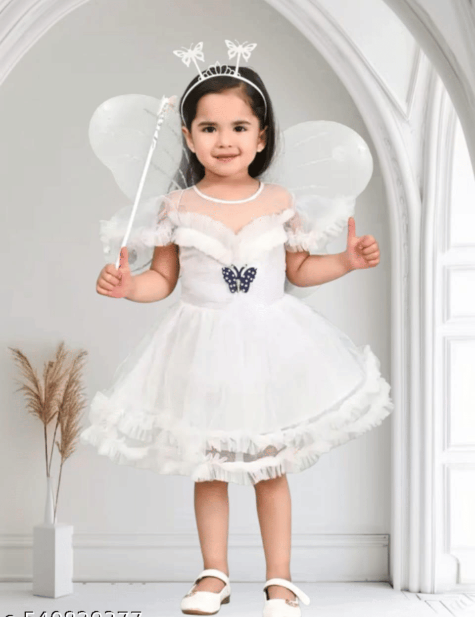     			AK SIRIN GARMENTS Net Gown For Girls ( Pack of 1 , White )